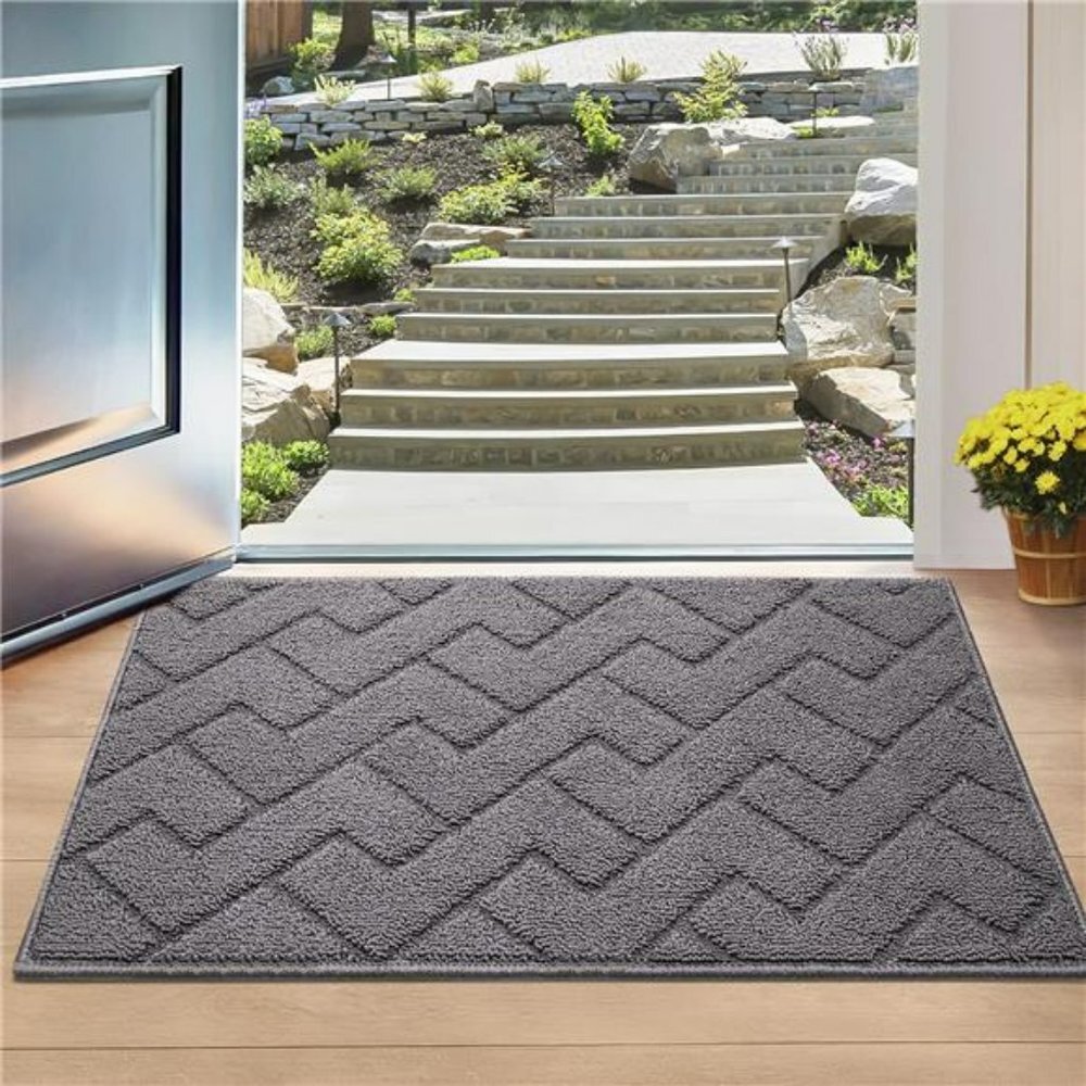 Indoor Doormat, Front Back Door Mat Rubber Backing Non Slip Door Mats 20”x31.5”